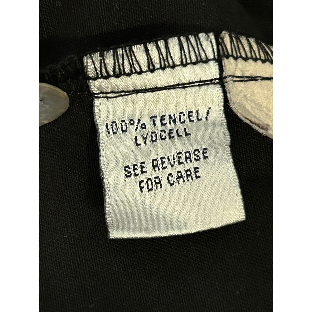 Vintage AKS Shirt XL All Over Embroidered Monkey Tiki Hut Black Tencel Button Up - Picture 9 of 12